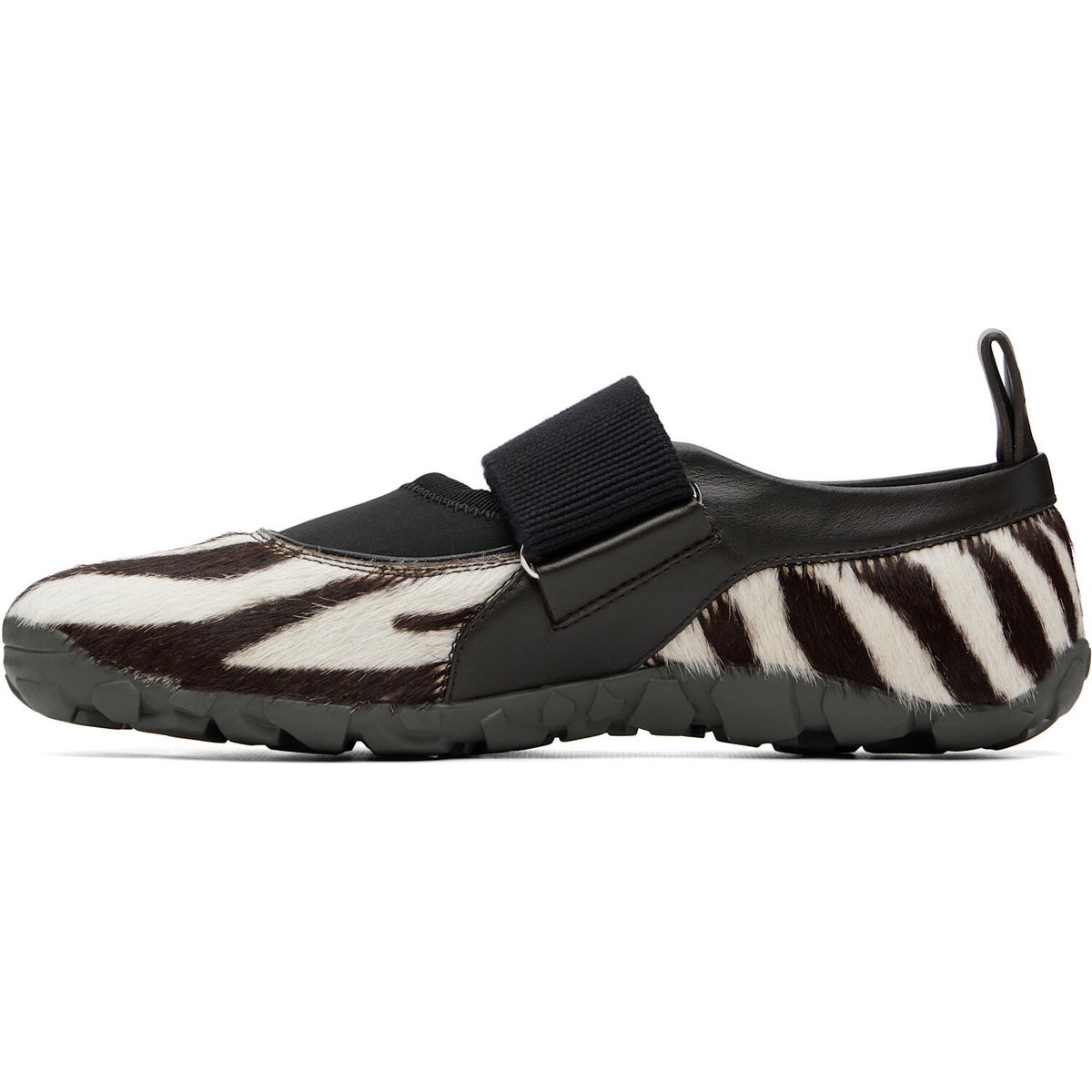 Wales Bonner White & Brown Jewel Mary Jane Sneakers