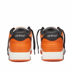 Off-White Men's Out Of Office Low Leather Sneakers in Orange/Black