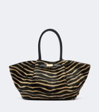 DeMellier New York Medium calf hair tote bag
