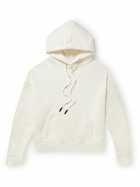 Palm Angels - Logo-Appliquéd Loopback Cotton-Jersey Hoodie - White