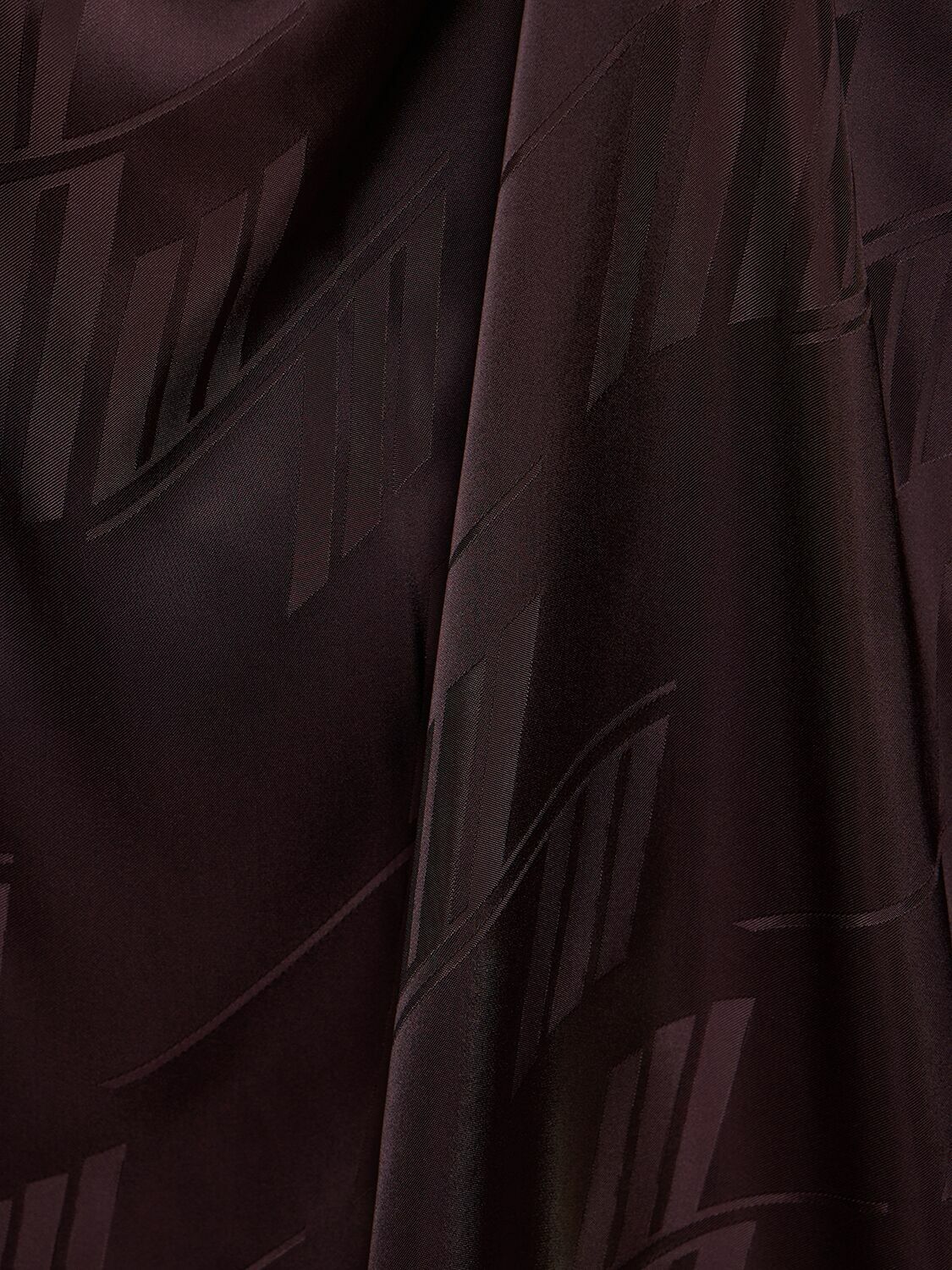 THE ATTICO - Kota Jacquard Satin Open Back Shirt The Attico
