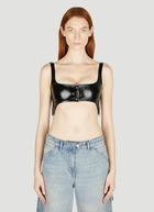 Courrèges - Vinyl Suspenders Bra in Black
