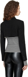 Comme des Garçons Comme des Garçons Black Wool Doeskin Jacket