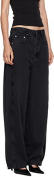 St. Agni Black Outland Denim Edition Mid Rise Balloon Jeans