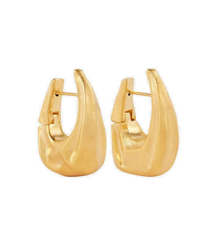 Photo: Khaite Olivia Small 18kt gold-plated hoop earrings