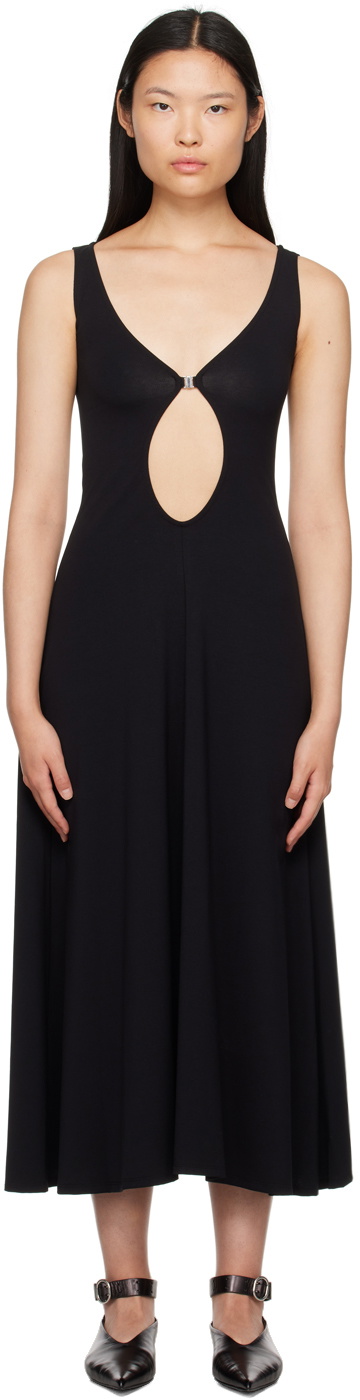 Beaufille Black Twain Midi Dress