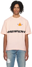 Heron Preston Pink 'Globe Burn' T-Shirt