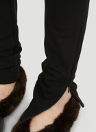 Zip Cuff Leggings in Black