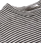 Isabel Marant - Leon Striped Slub Linen and Cotton-Blend T-Shirt - Men - Gray