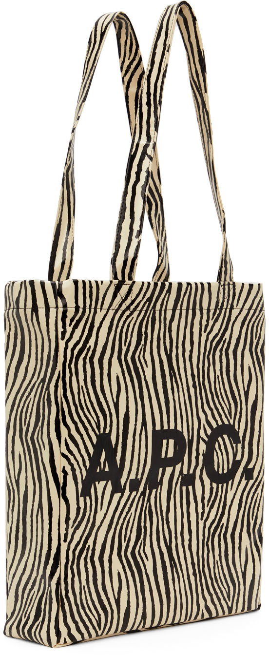 A.P.C. Black & White Lou Tote Bag A.P.C.