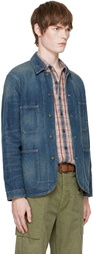 RRL Blue Denim Engineer Jacket