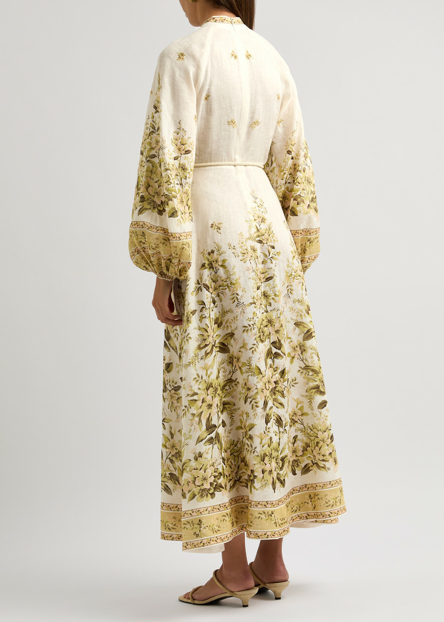 【Zimmermann】Floral linen maxi dress ZIMMERMANN Floral-print linen maxi dress | THE OUTNET