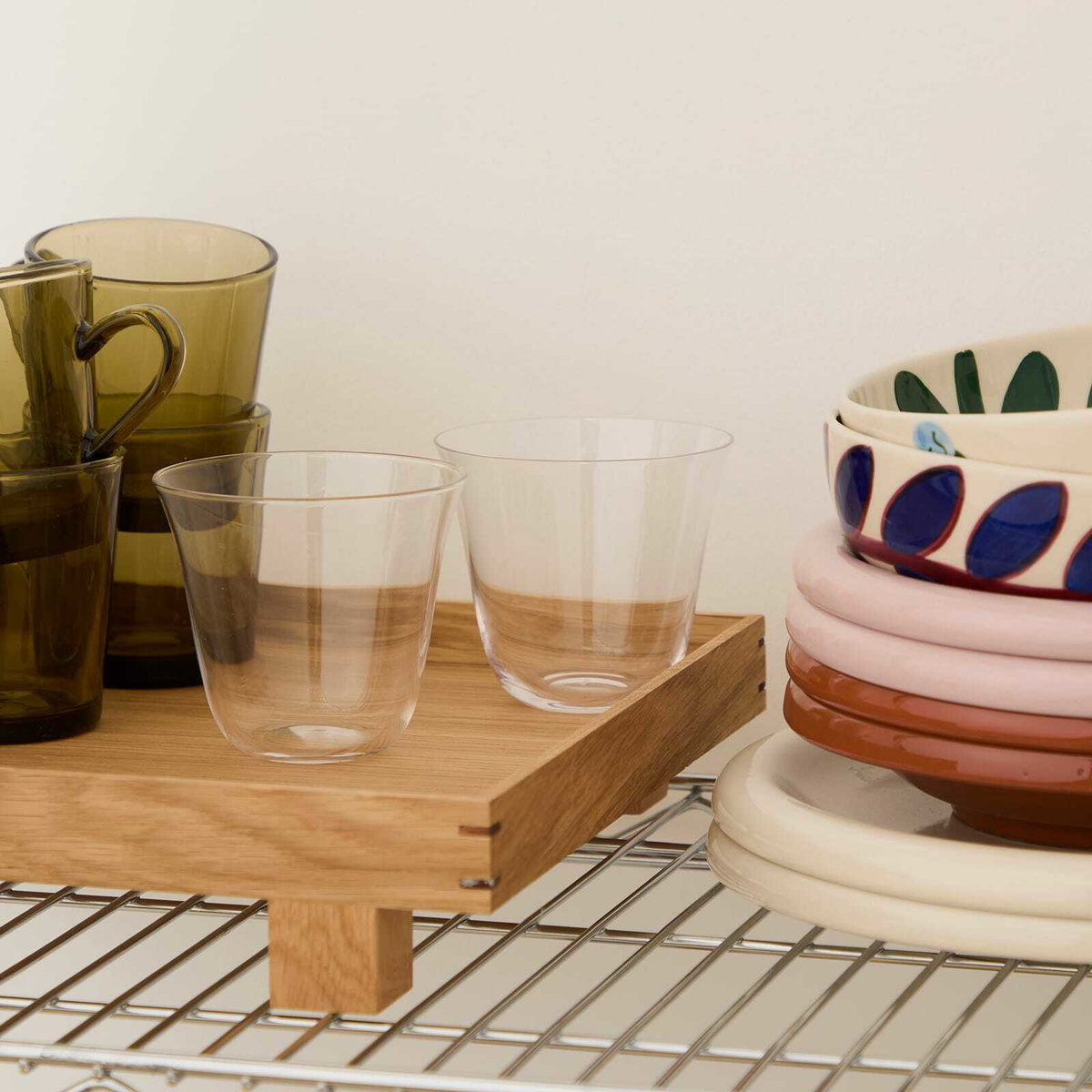 HAY Curve Tumbler Glass - Set of 2 in Clear 