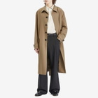Róhe Men's Relaxed Car Coat in Khaki