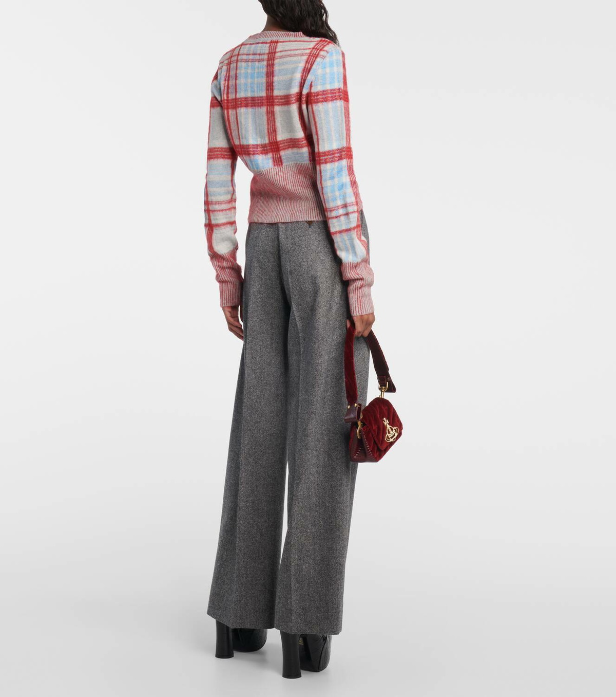 Vivienne Westwood Madras check cotton-blend cardigan