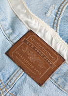 Alexanderwang.t Underwear-effect Denim Shorts Indigo