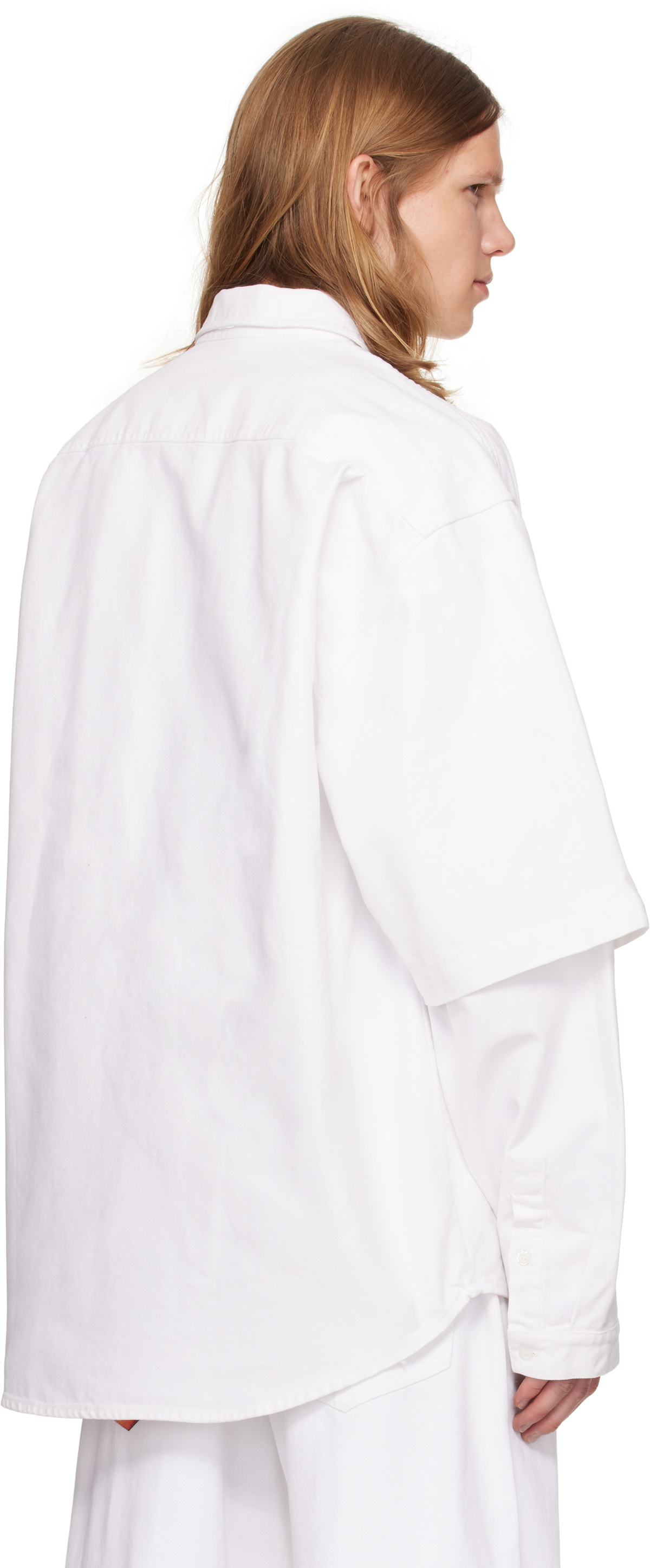 ABRA White Print Shirt