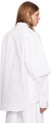 ABRA White Print Shirt