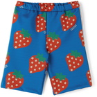 Gucci Baby Blue Strawberry Star Lounge Pants