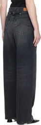 Kenzo Black Kenzo Paris Futura 2000 Edition Workwear Jeans