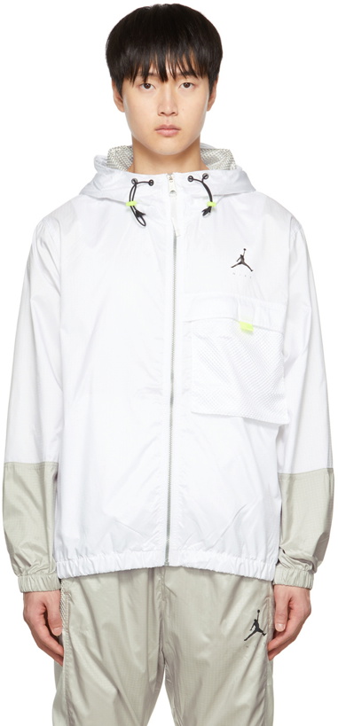 Photo: Nike Jordan White Jumpman Packable Jacket