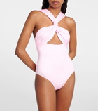 Giambattista Valli Cutout halterneck swimsuit