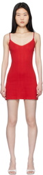 Cou Cou Red 'The Cami Slip' Minidress