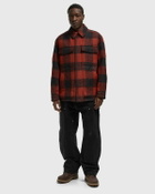 WOOLRICH BLACK LABEL - REFLECTIVE BUFFALO CHECK WORK JACKET Red Mens Overshirt