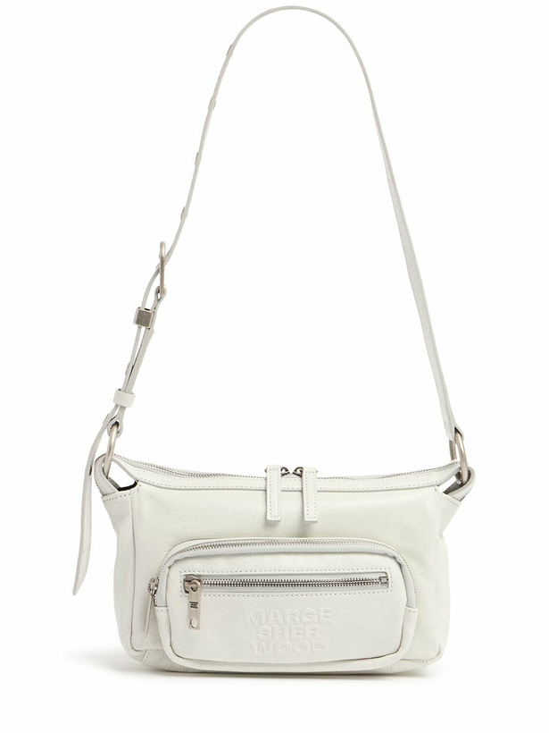 Photo: MARGESHERWOOD Mini Outpocket Glossy Leather Hobo Bag