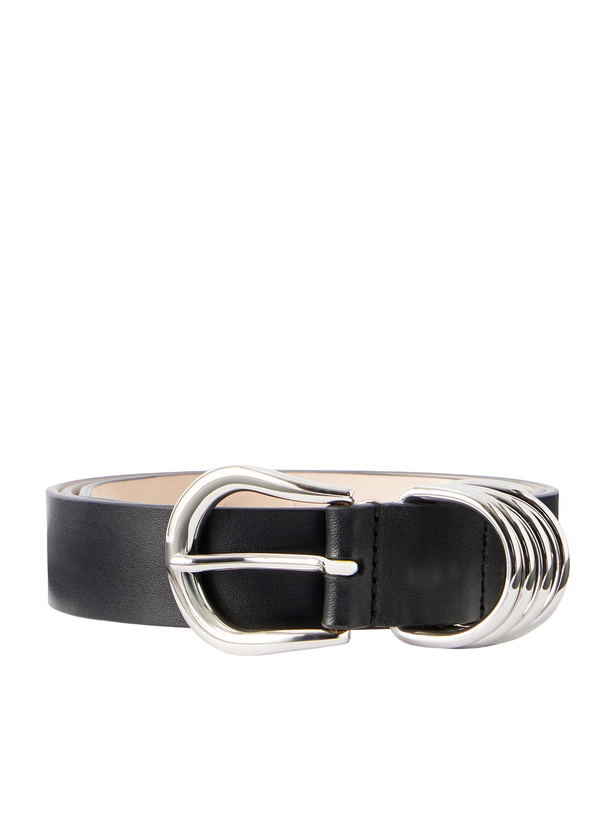 Photo: Déhanche - 4cm Studded Leather Belt - Black