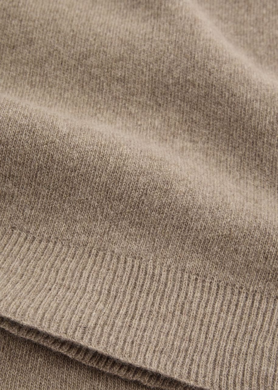 Colorful Standard Wool Scarf - Brown - One Size