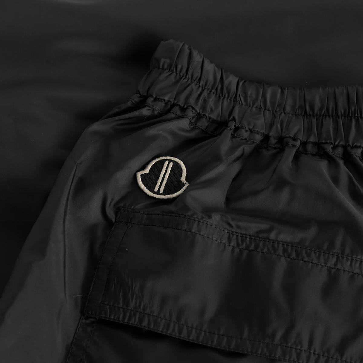 Rick Owens x Moncler Kiltshorts Drawstring Shorts in Black
