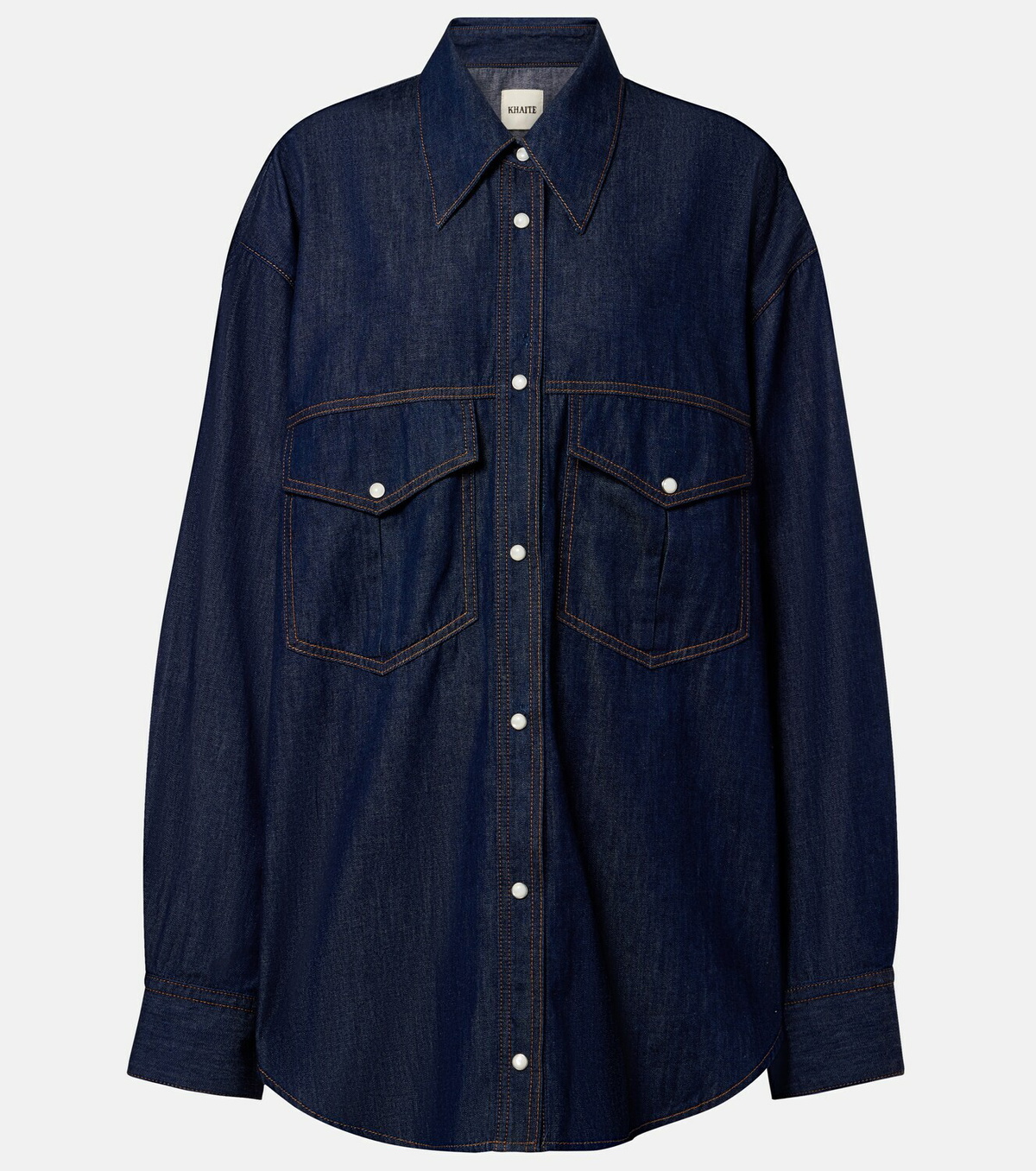 Khaite Christensen oversized denim shirt