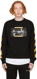 Off-White Black Slim Caravaggio Painting Print Sweatshirt