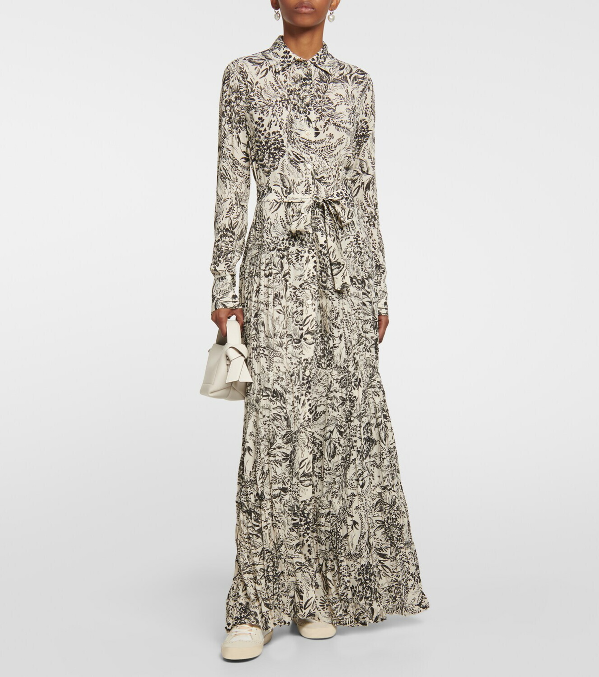 Golden Goose - Printed crpe shirt dress Golden Goose Deluxe Brand