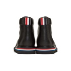 Thom Browne Black Cropped Blucher Lace-Up Boots