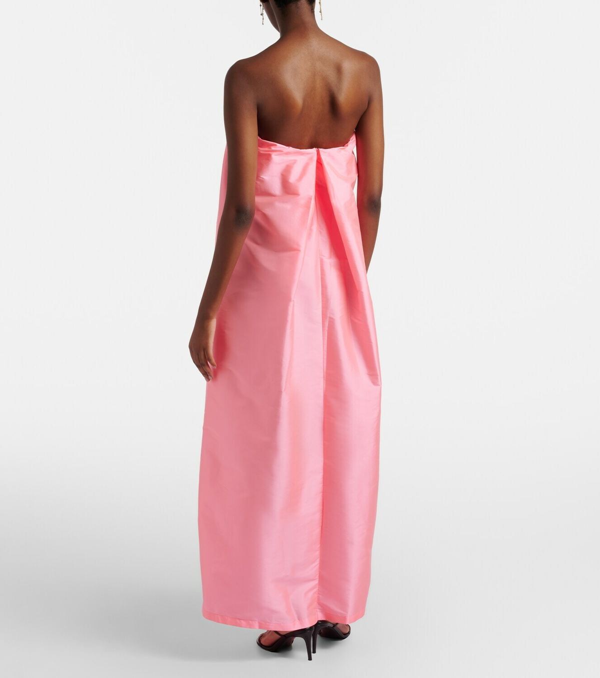 Adriana Degreas Pleated satin gown
