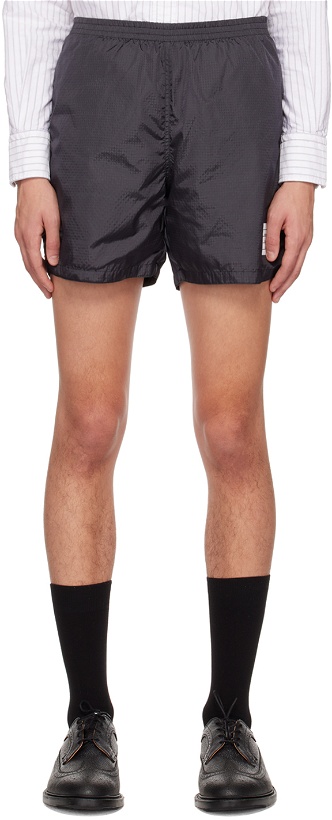 Photo: Thom Browne Gray Rugby Shorts