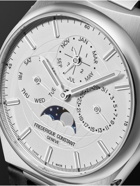 Frederique Constant - Highlife Automatic Perpetual Calendar Moon-Phase 41mm Stainless Steel and Leather Watch, Ref. No. FC-775S4NH6-CL - White