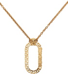 Versace Gold Greca Oval Necklace