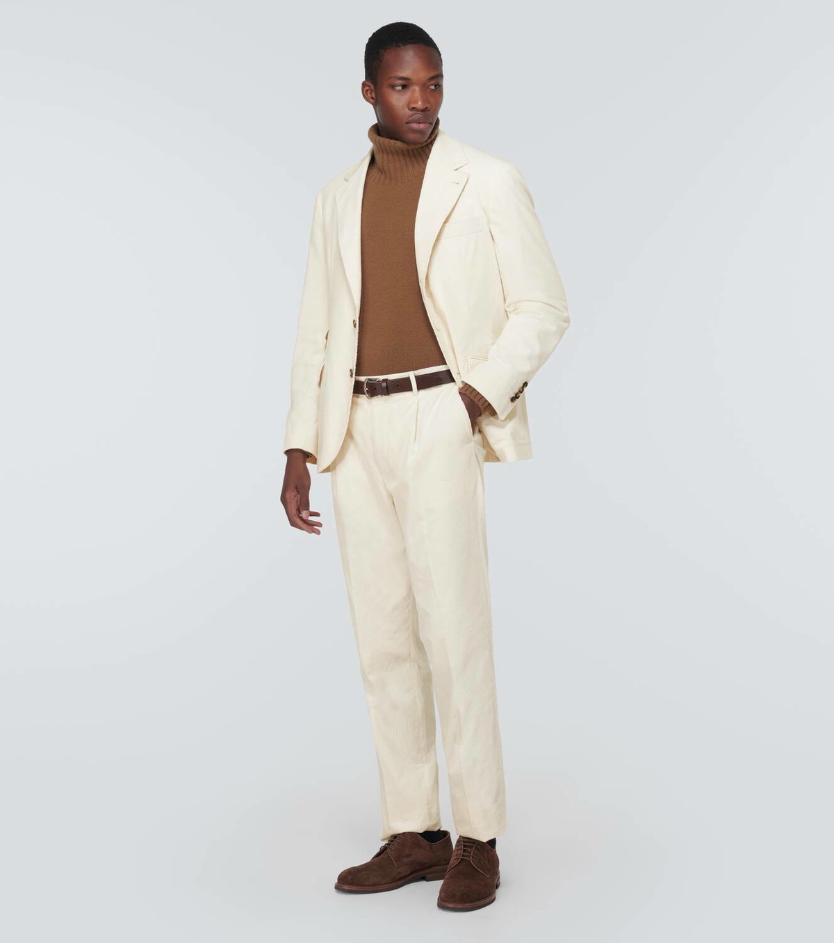 BRUNELLO CUCINELLI コットン チノパン Brunello Cucinelli Slim Fit Cotton Chinos Off White at
