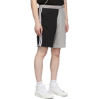 adidas Originals Black and Grey Blocked 3-Stripes Shorts