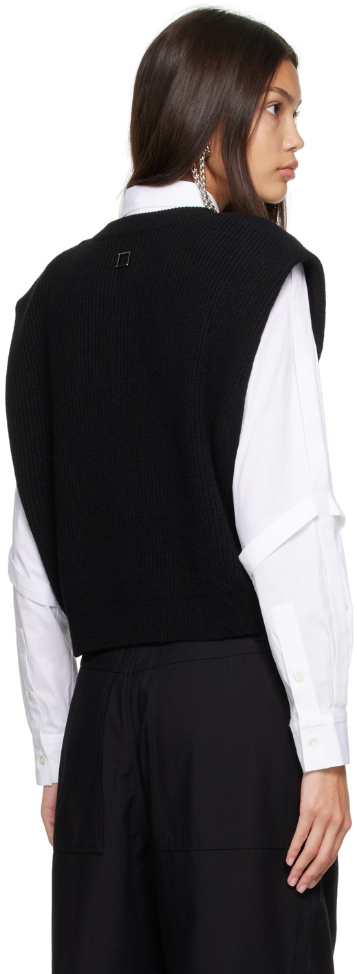 Wooyoungmi Black V-Neck Sweater Vest