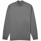 Adidas Men's BASKETBALL LONG SLEEVE T-Shirts in Charcoal