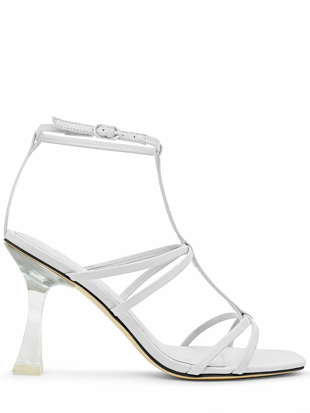 Photo: STUDIO AMELIA 90mm Artemis Leather & Plexi Sandals