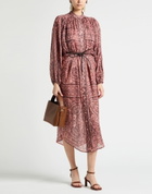 Zimmermann Womens Midi dress in Salmon pink