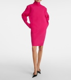 Saint Laurent Silk-blend midi dress