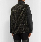 Sacai - Panelled Faux Fur and Cotton-Corduroy Jacket - Green