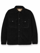 Moncler Genius - Palm Angels Cotton-Corduroy Down Overshirt - Black