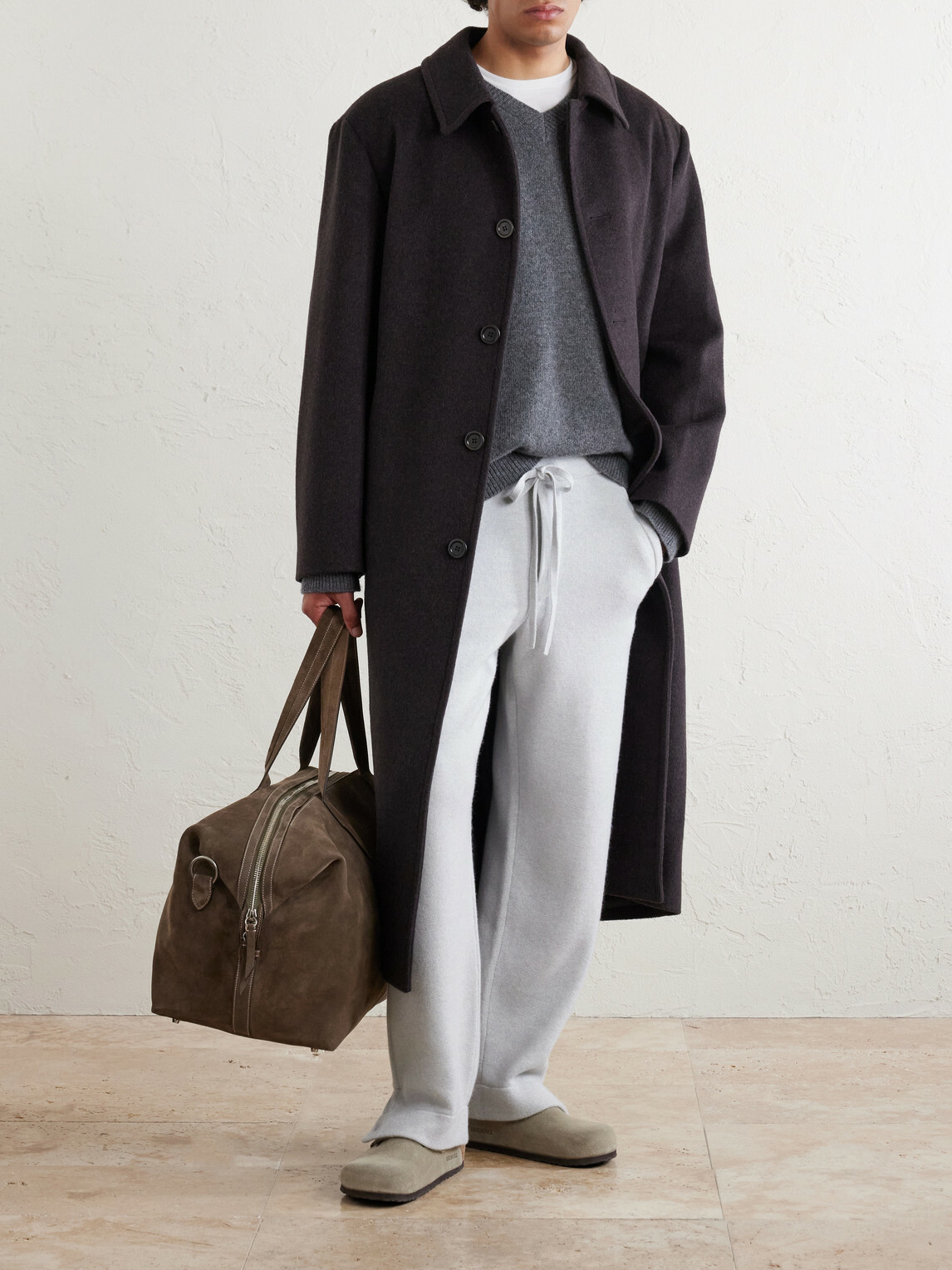 God's True Cashmere - Straight-Leg Cashmere Trousers - Gray
